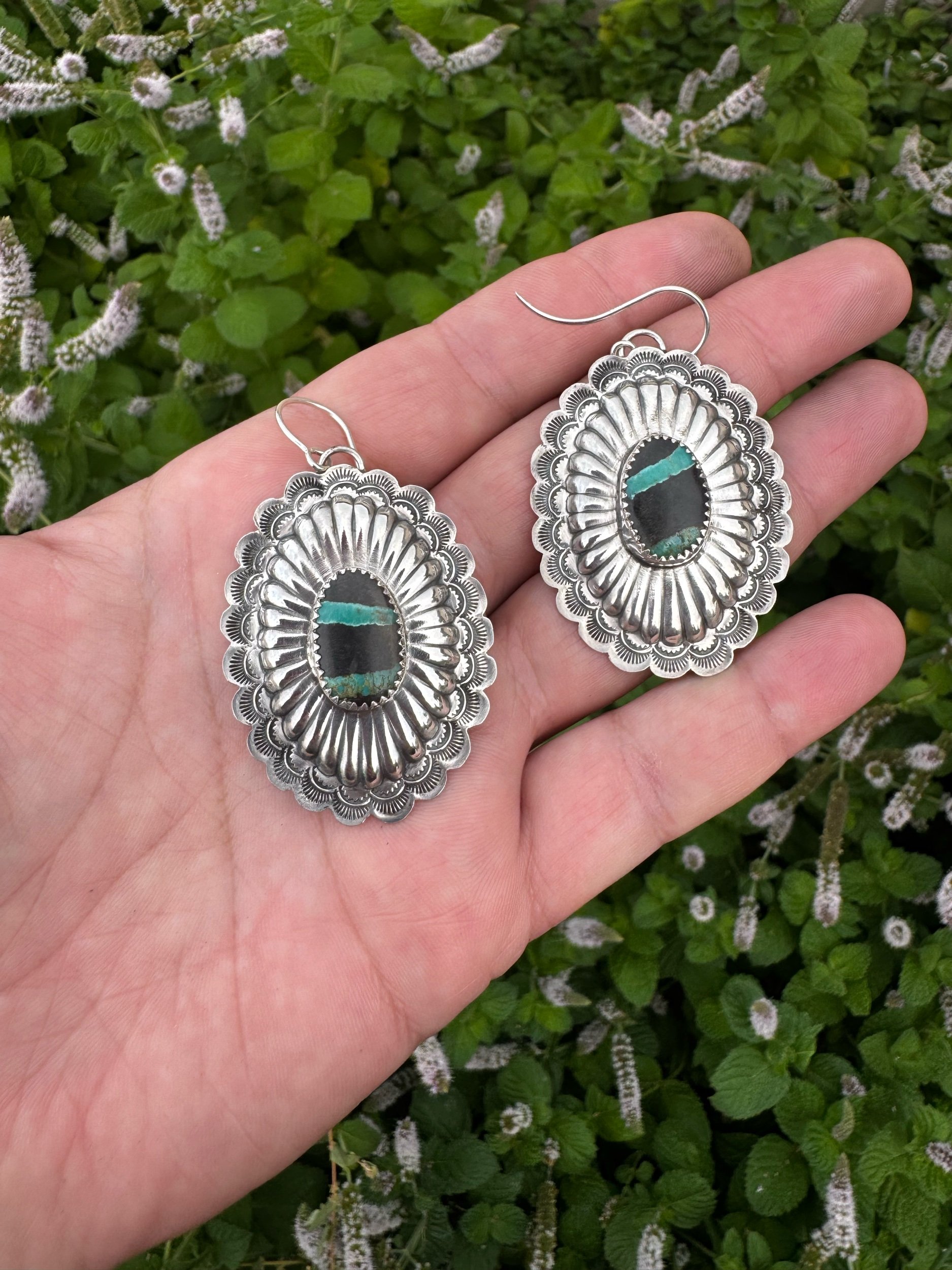 The Winnie Earrings-Ribbon Turquoise