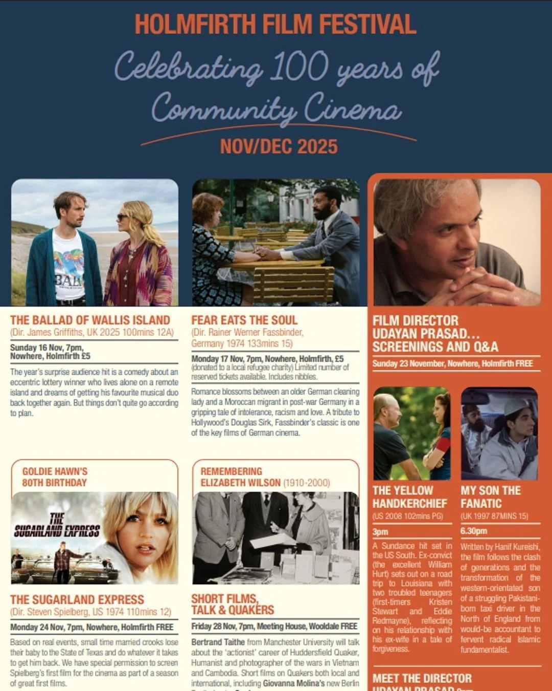 Booking is open for our November and December season. Keep an eye out on our website and eventbrite for details. 

Download the full programme https://drive.google.com/file/d/1BpToQjamsWQFHNIGSvQ28woxUDRu_R64/view 

Book tickets online https://www.ev