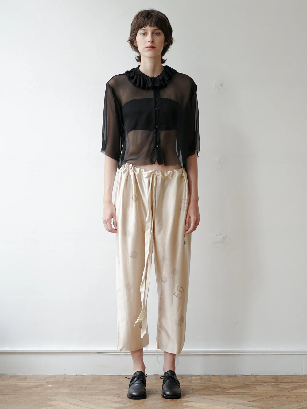 Elena Dawson Drawstring ED print pants — GARDEN