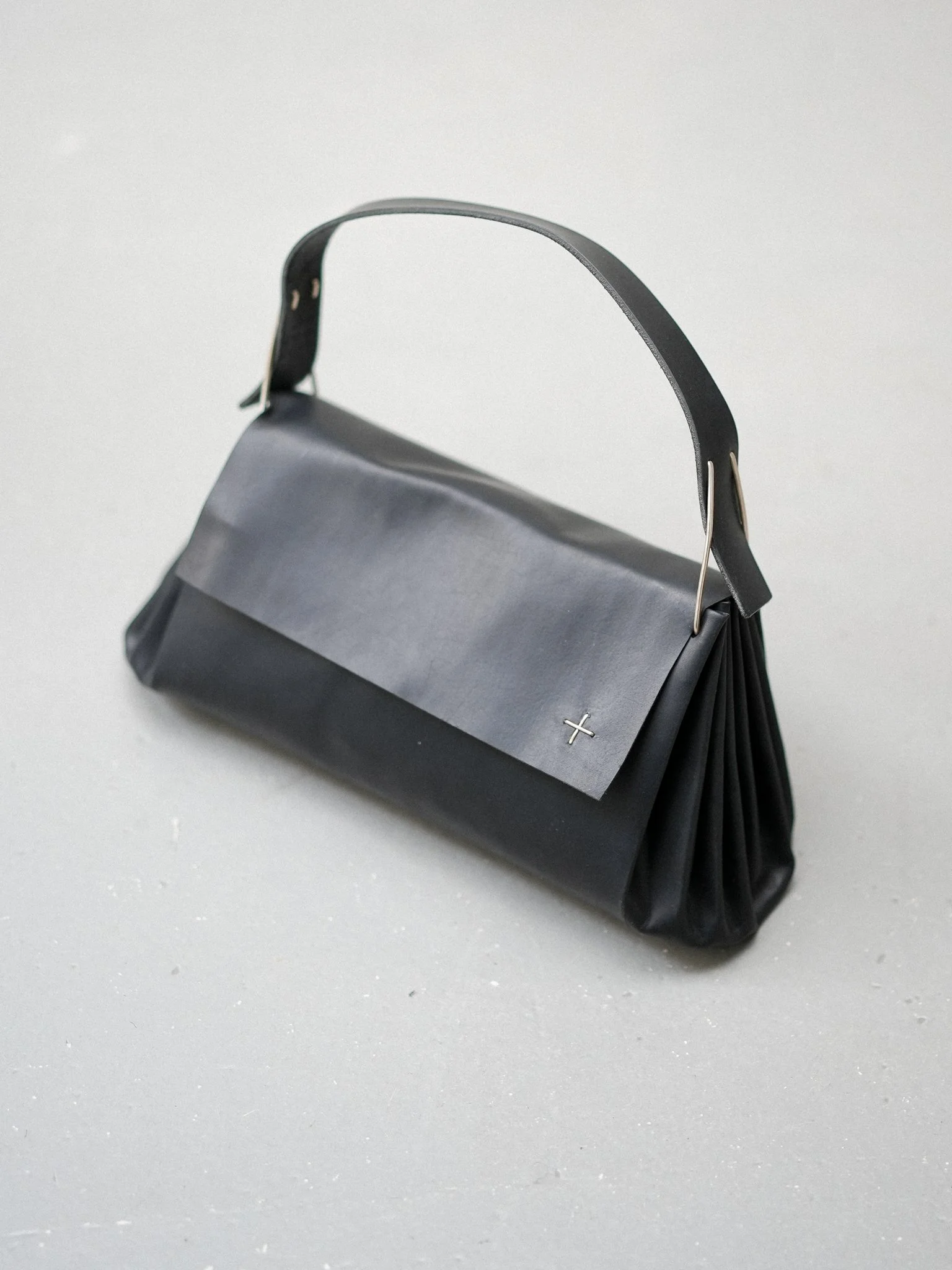 m.a+ Small Accordion Baguette Handbag