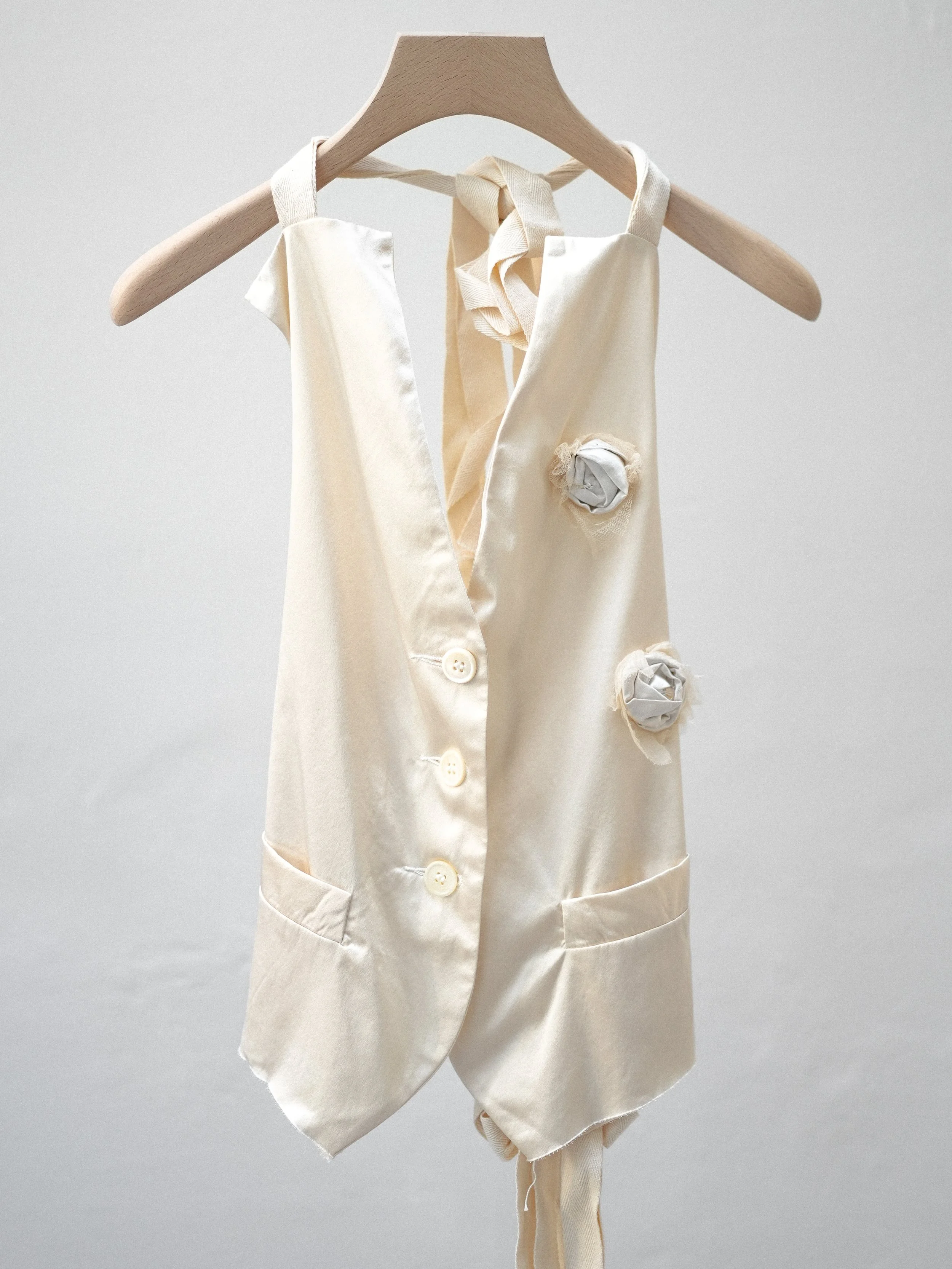 Elena Dawson 3X Waistcoat Ties with 2 Rosebuds