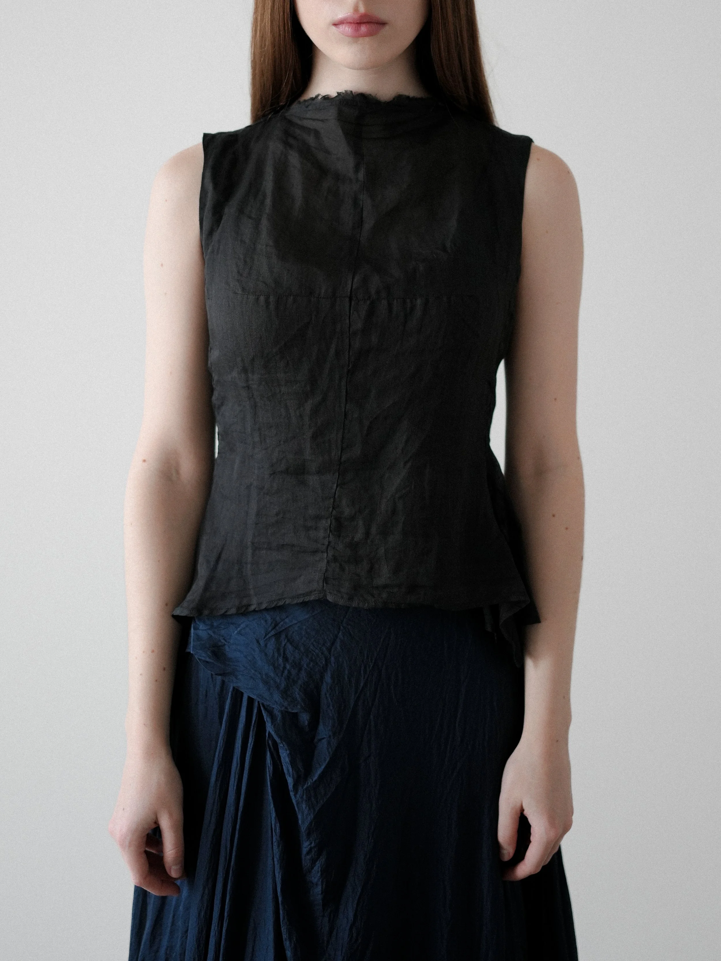 Marc Le Bihan Top with a Silk Layer