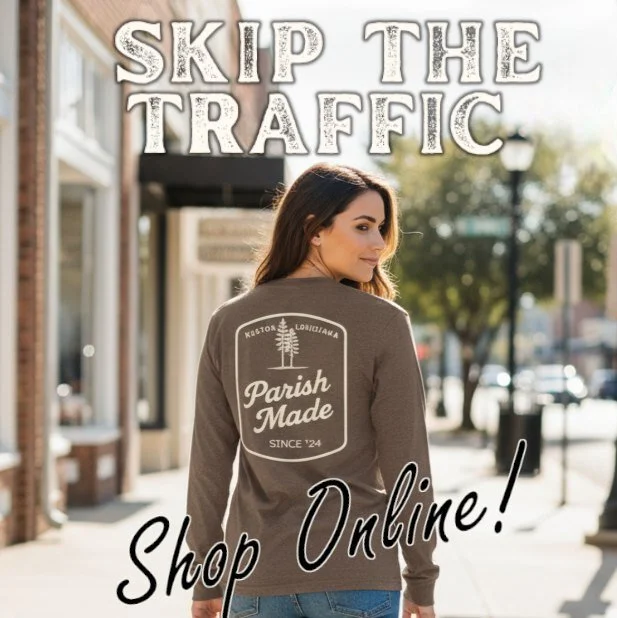 Parish Made is now online.
Skip the drive. Skip the parking. Shop whenever you want.
New products are being added every week, so there&rsquo;s always something new. 
To celebrate the launch, all products are 10% OFF! 

Enter discount code: LAUNCH at 