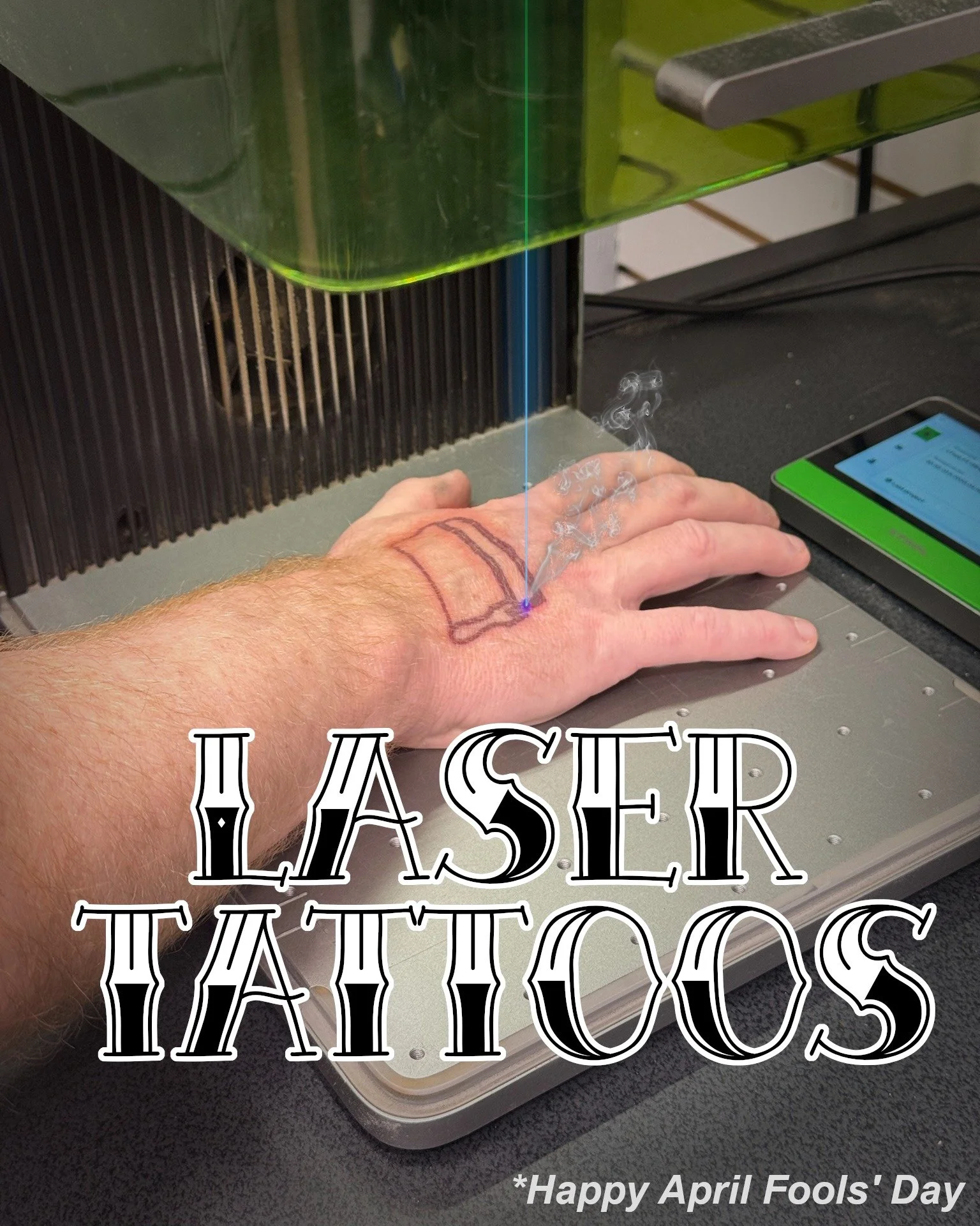Y&rsquo;all kept asking what else we can engrave, so we pushed it a little further. Introducing Custom Laser Tattoos!

No needles, no ink, just precision laser line work with fully permanent results. Like&hellip; really permanent. We can match your a