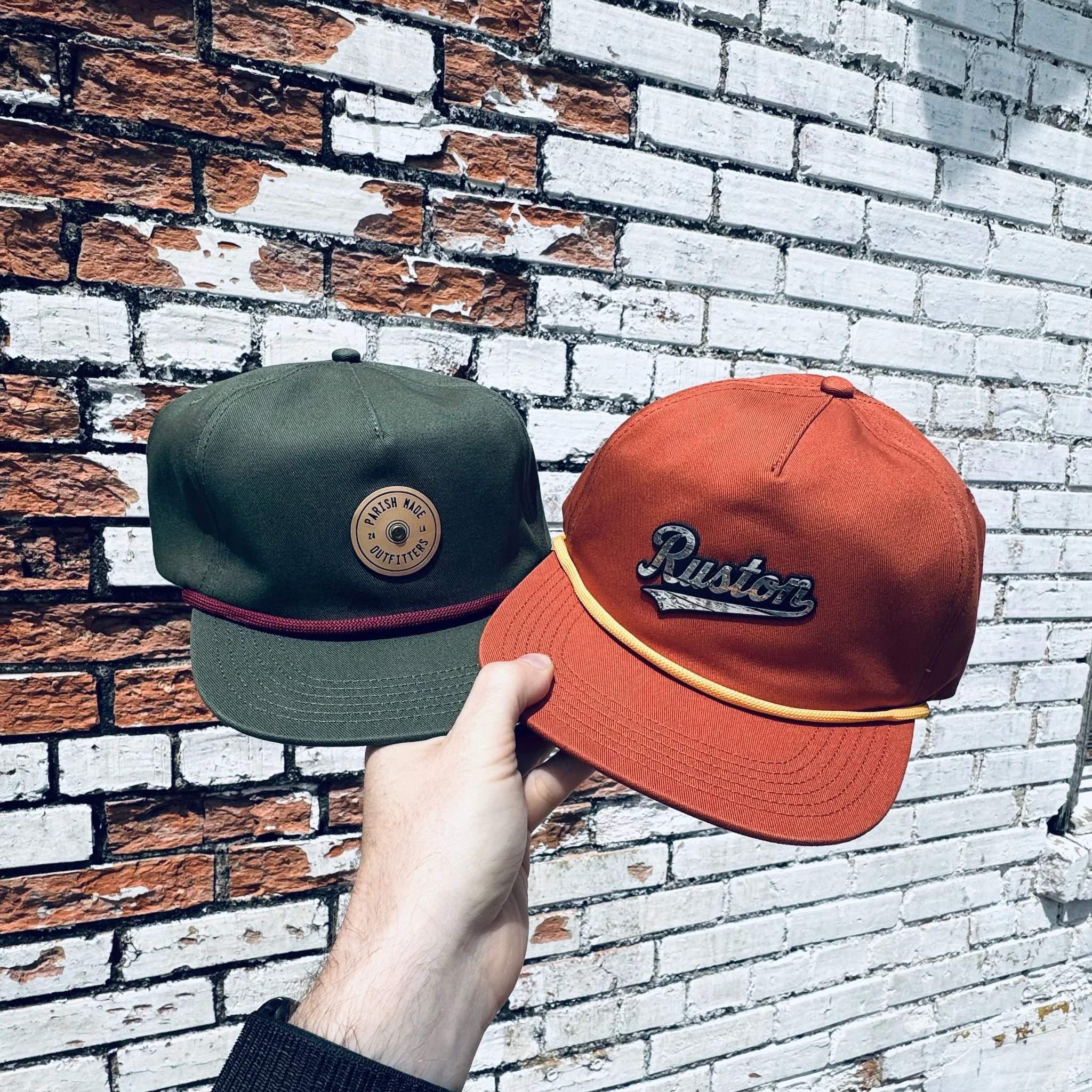 Hot off the press. A couple of new hat designs we're playing around with. Do we like these color combinations?