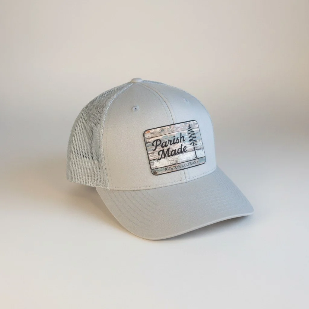 Parish Made Wood Patch Trucker Hat