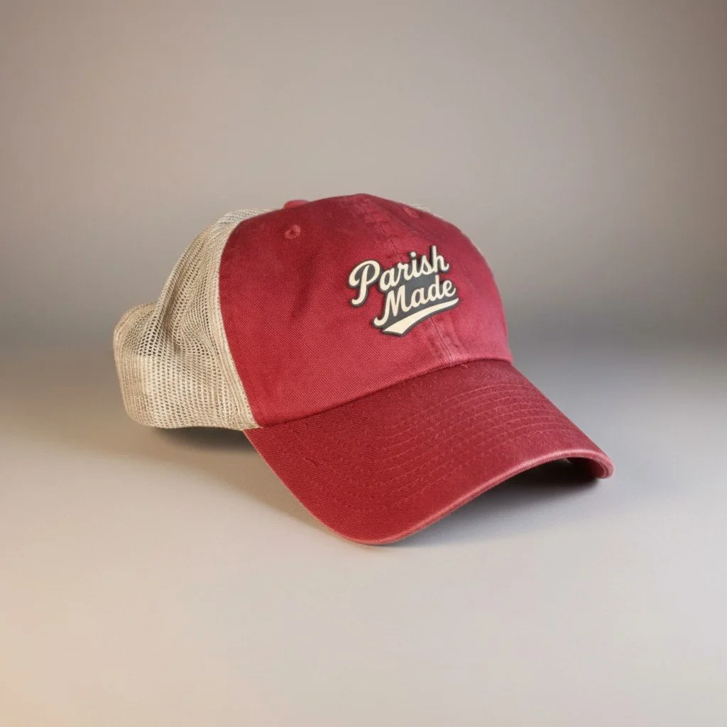Parish Made Script Unstructured Trucker Hat