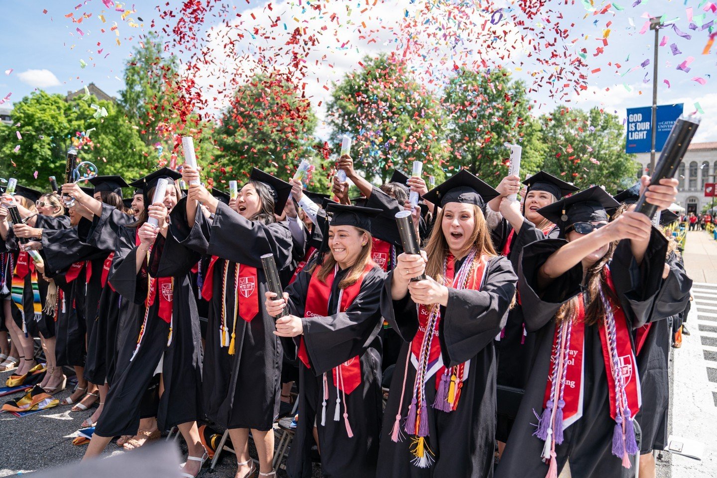❤️ So proud of all of our graduates today and every day. Drop a &ldquo;🎓&rdquo; in the comments below if you&rsquo;re a Catholic University alum &amp; graduated yesterday!