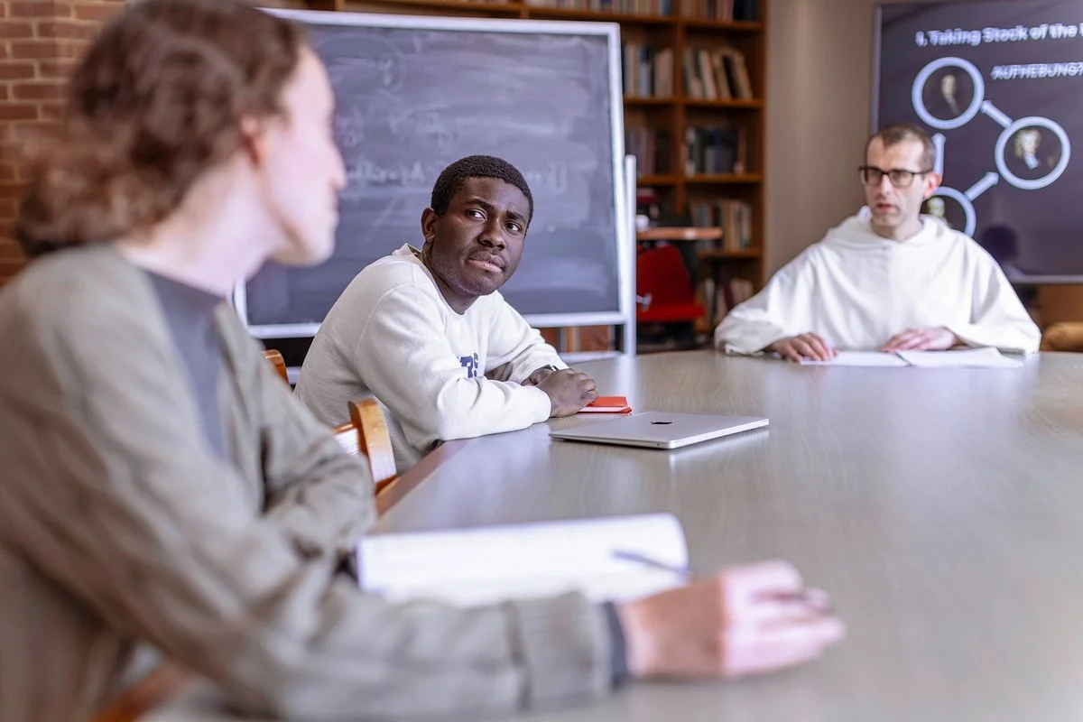 students with professor