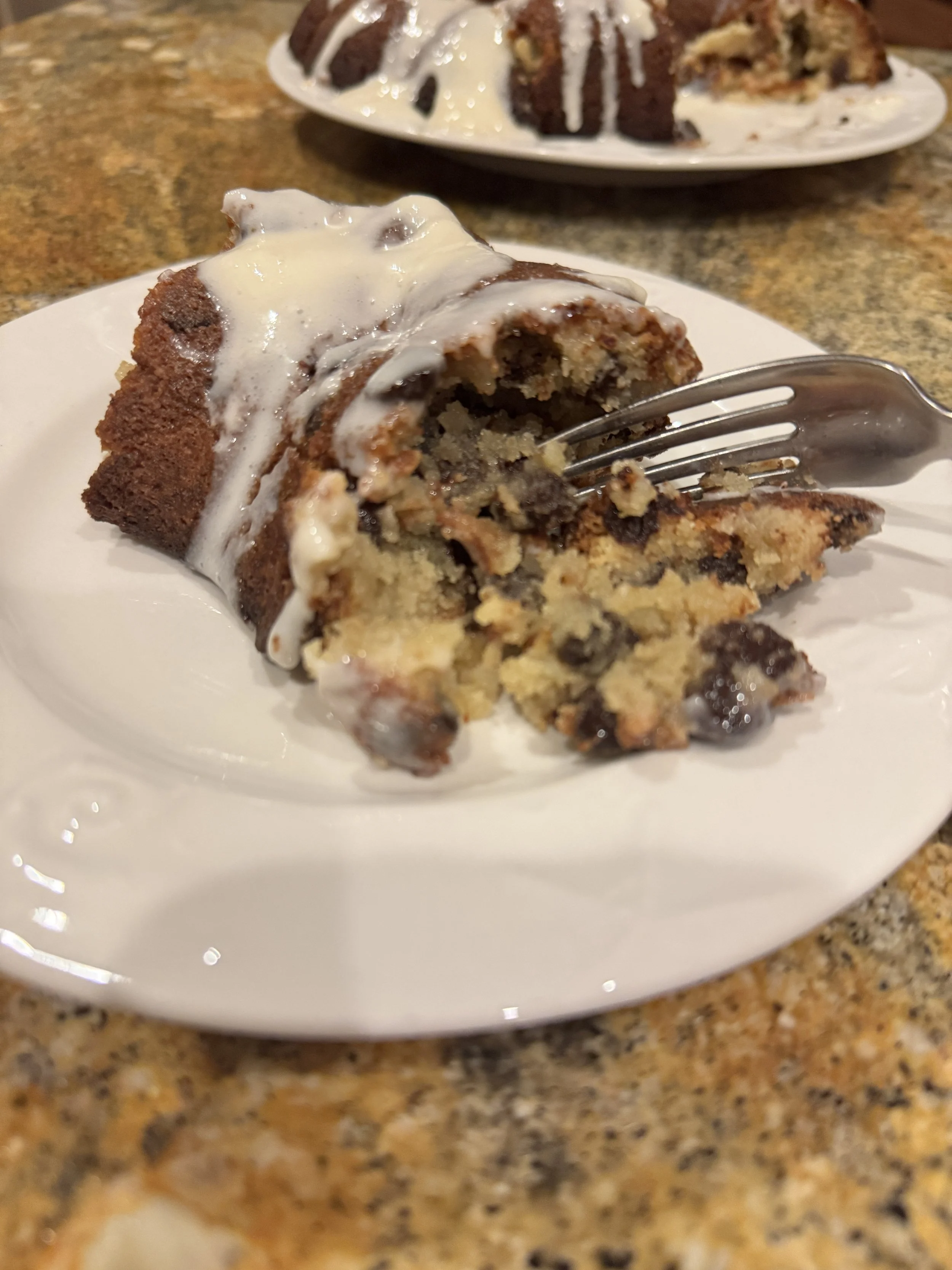 Banana Almond Flour Chocolate Chip Bundt Cake