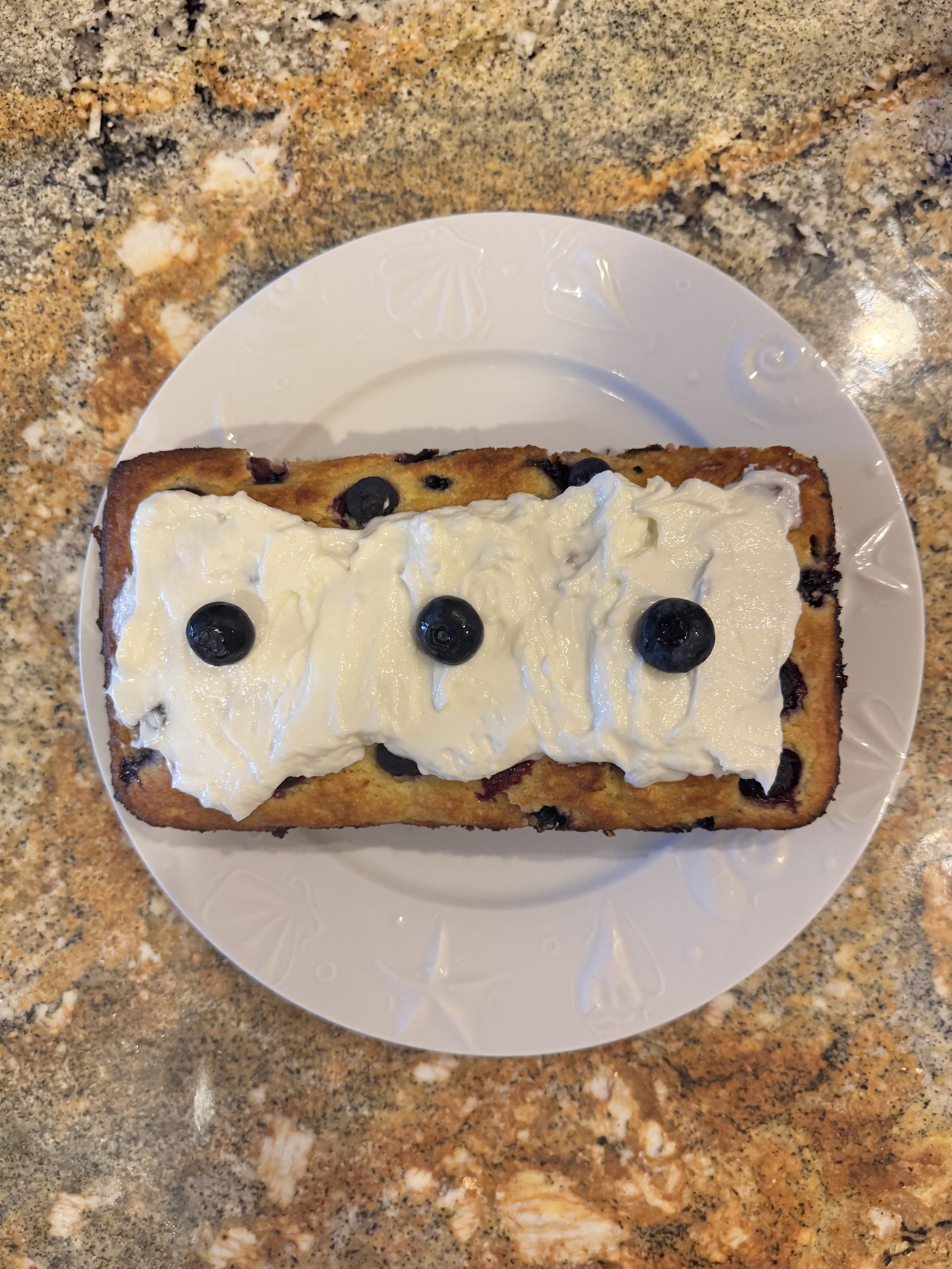 Lemon Almond Flour Blueberry Loaf