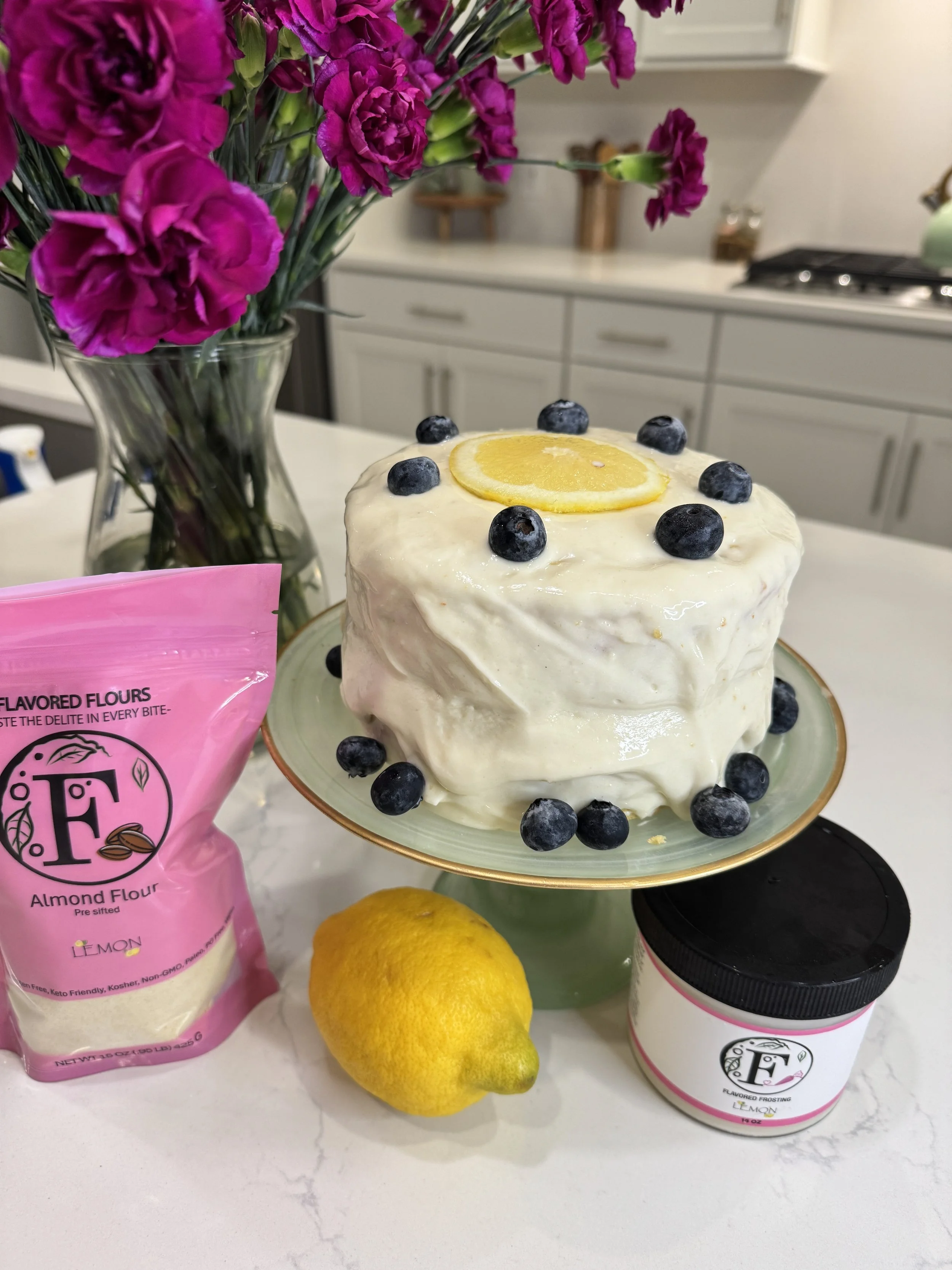 Lemon Almond Flour Fresh Summer Cake