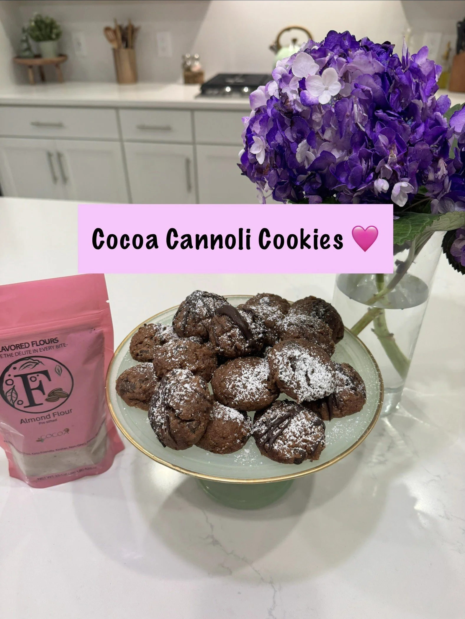 Cocoa Cannoli Cookies 