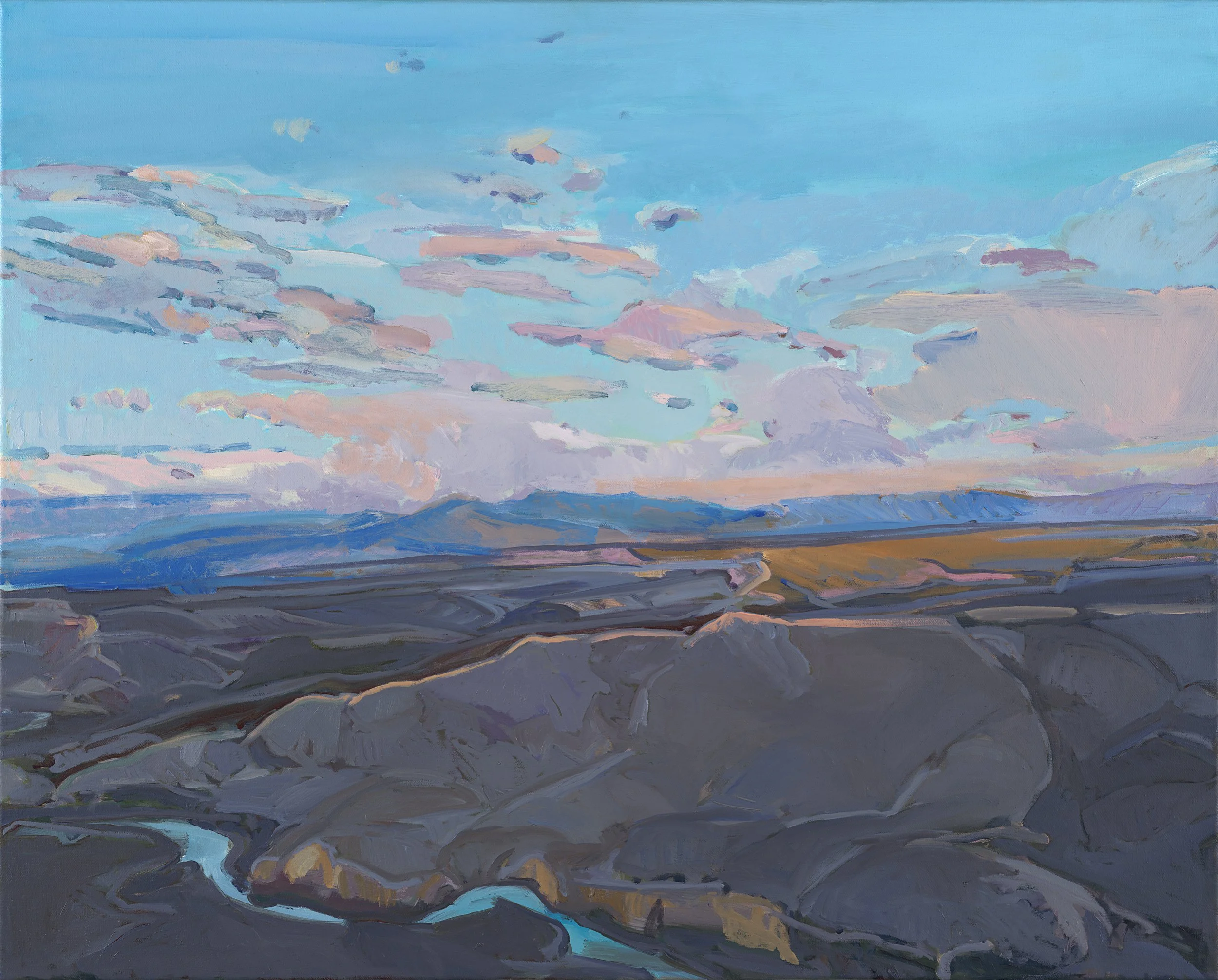Small Cloud Day on Rio Grande | 24 x 30 in. | oil on canvas | sold