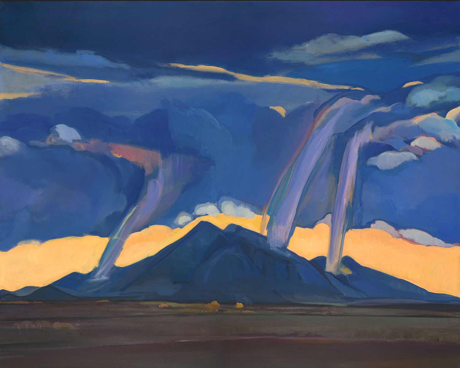 Walking Rain at Taos Mountain | 48 x 60 in. | oil on canvas
