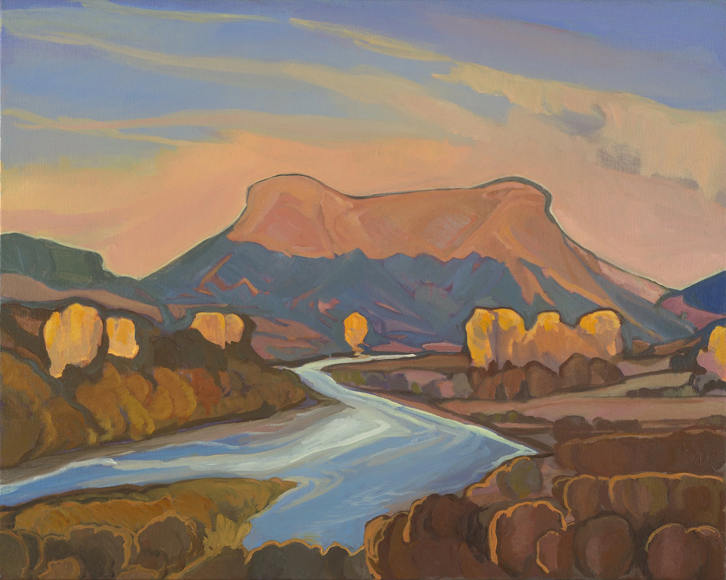 Riverbend with Cottonwoods | 16 x 20 in. | oil on canvas | sold