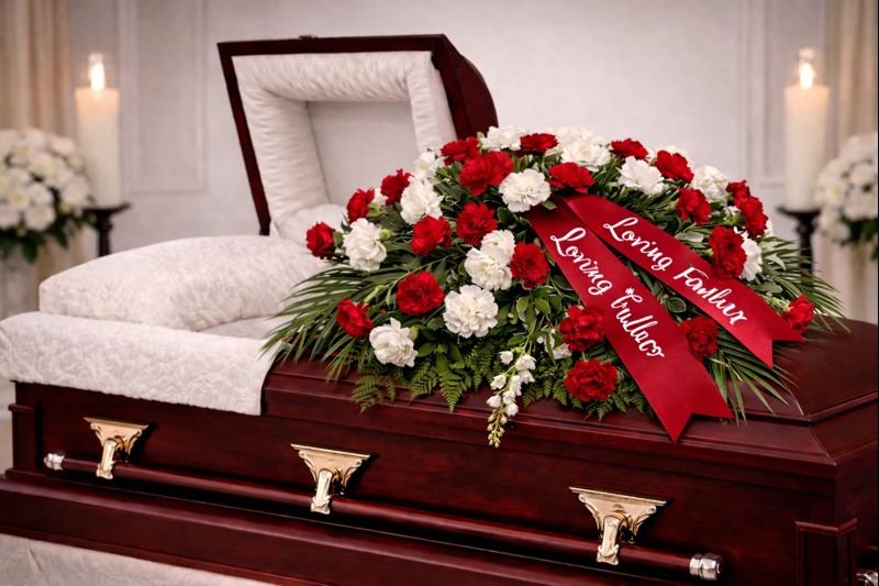 Charming Casket Spray