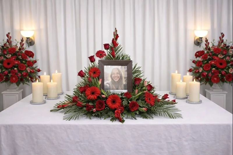 Classic Picture Wreath Spray