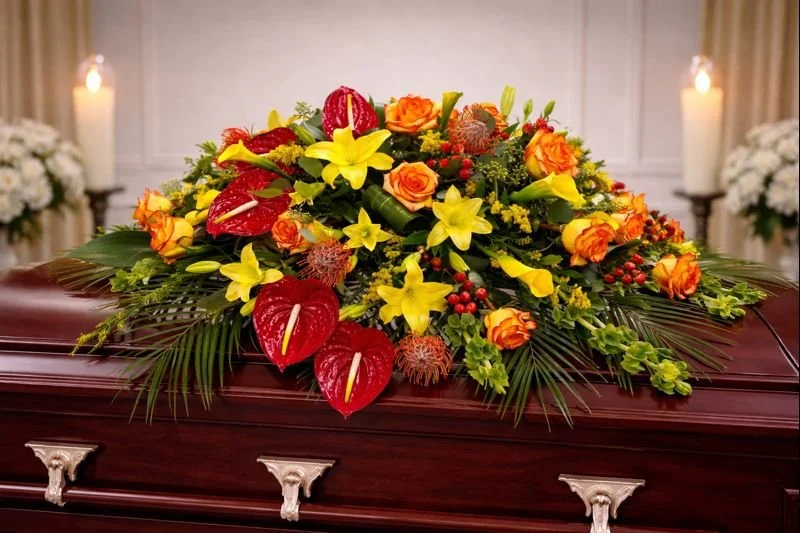 Heavens Garden Casket Spray