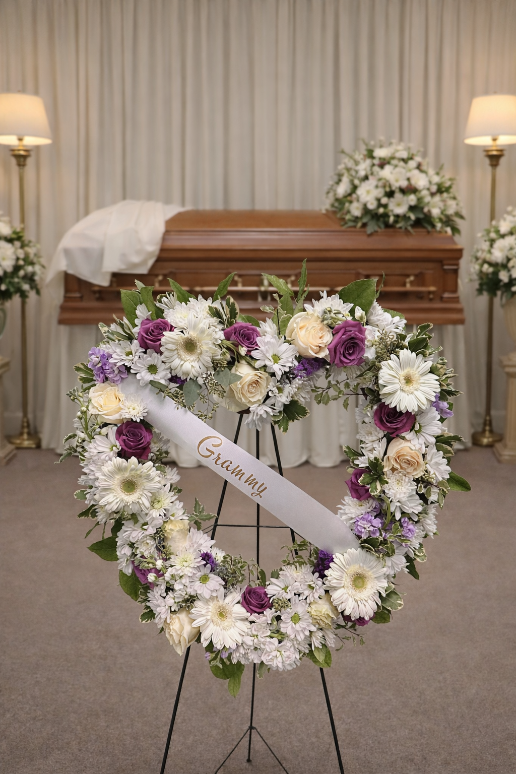 Bountiful Open Heart Wreath