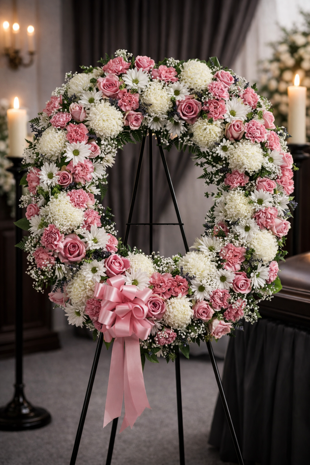Pink Elegance Wreath