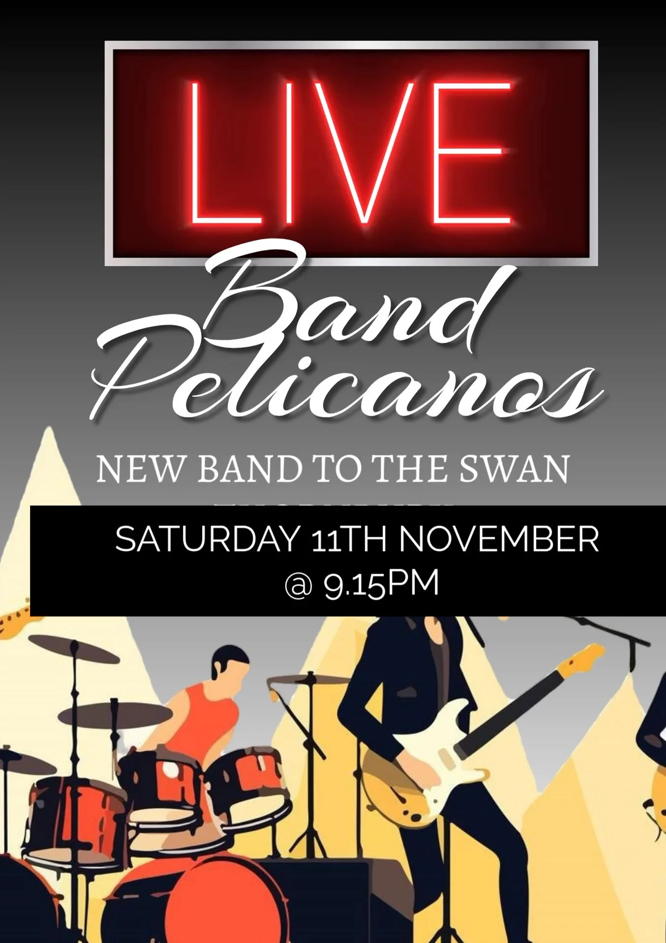 Band Pelicanos new at the swan!