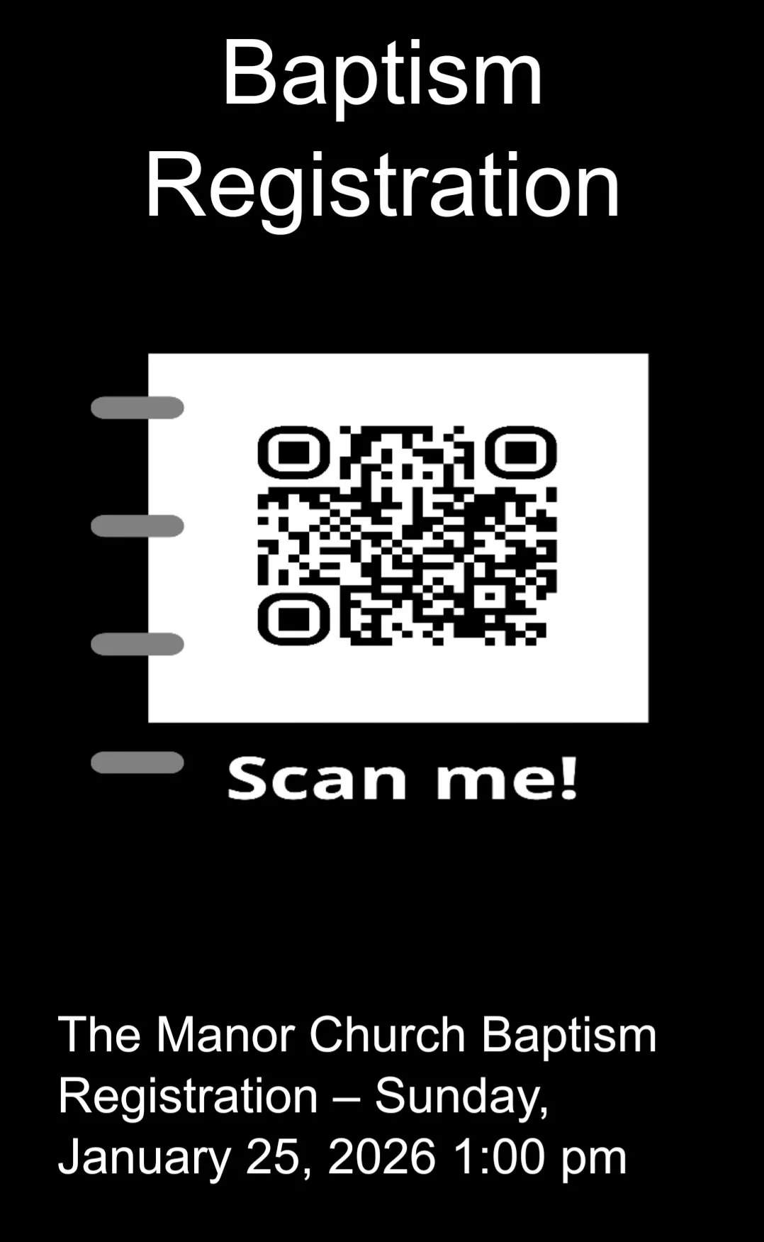 1st Baptism of 2026 @ TMC