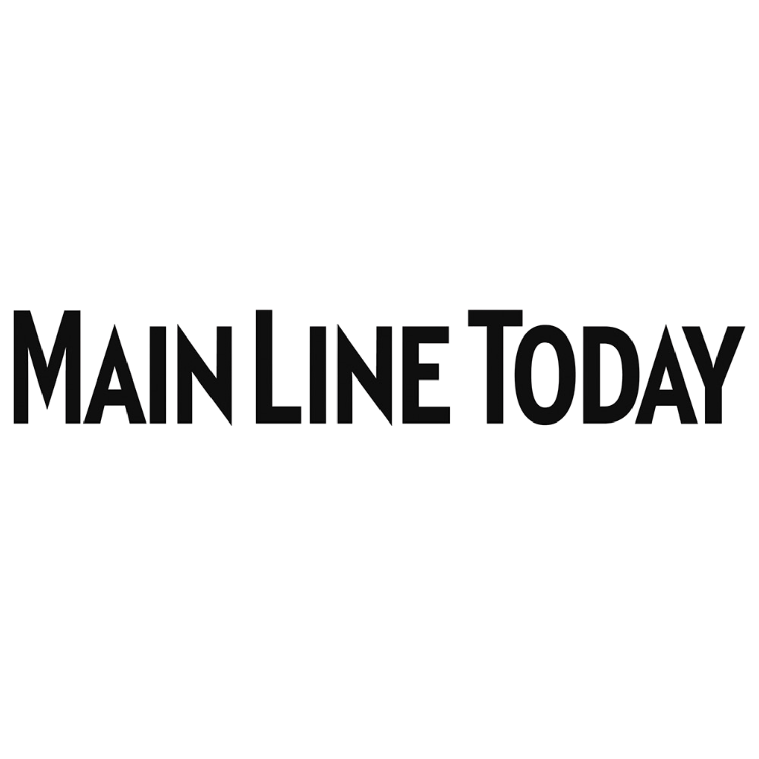 Black background with the phrase 'Main Line Today' in bold, black text.