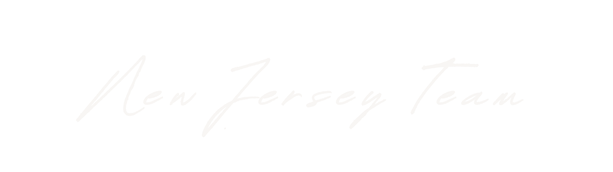 Black background with white cursive text that reads 'New Jersey Team'.