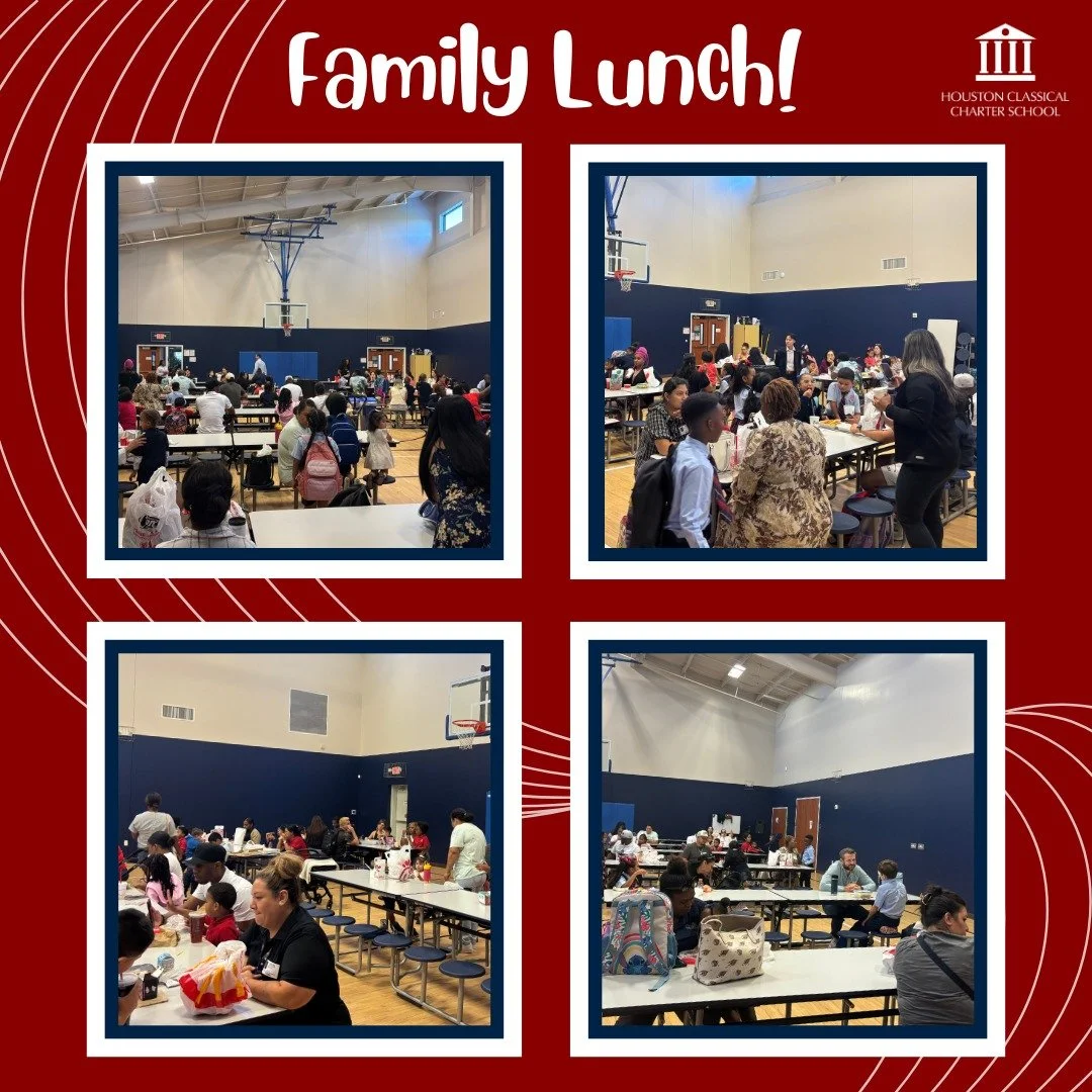 Today we hosted our first Family Lunch of the school year and welcomed dozens of families! This special event gives families the opportunity to visit during the school day, spend time with their scholars, and connect over what they&rsquo;re learning.