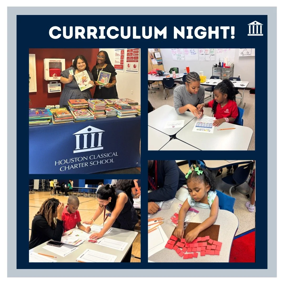 We had a blast at Curriculum Night yesterday! It was an engaging event for families and scholars to learn more about Houston Classical&rsquo;s curriculum and participate in literacy and math activities designed to support higher achievement. 💫

A bi