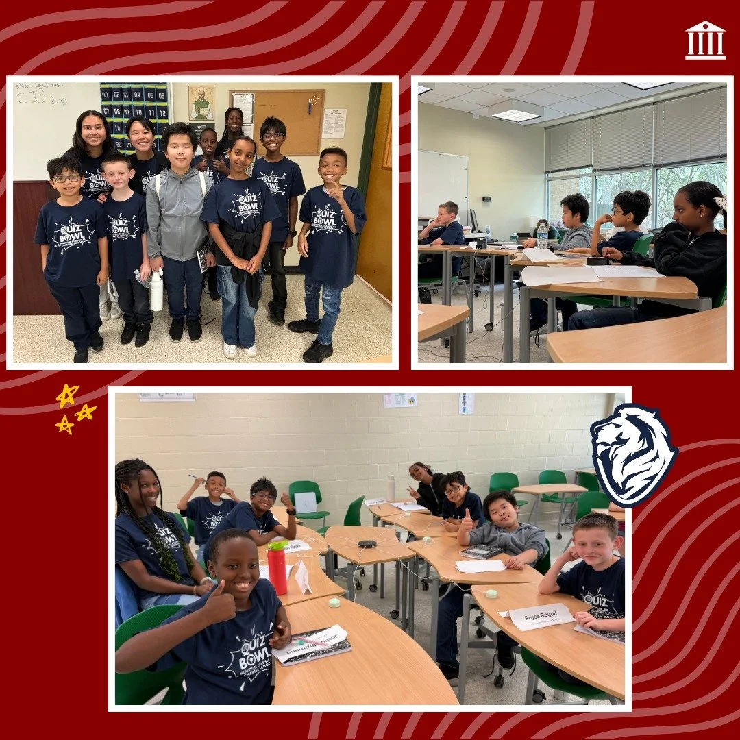 This weekend, a few of our 5th and 6th-grade scholars represented HCCS in the Quiz Bowl, competing against other schools by answering challenging questions across subjects like science, history, and literature.

Congratulations to Team Red - Joshua, 