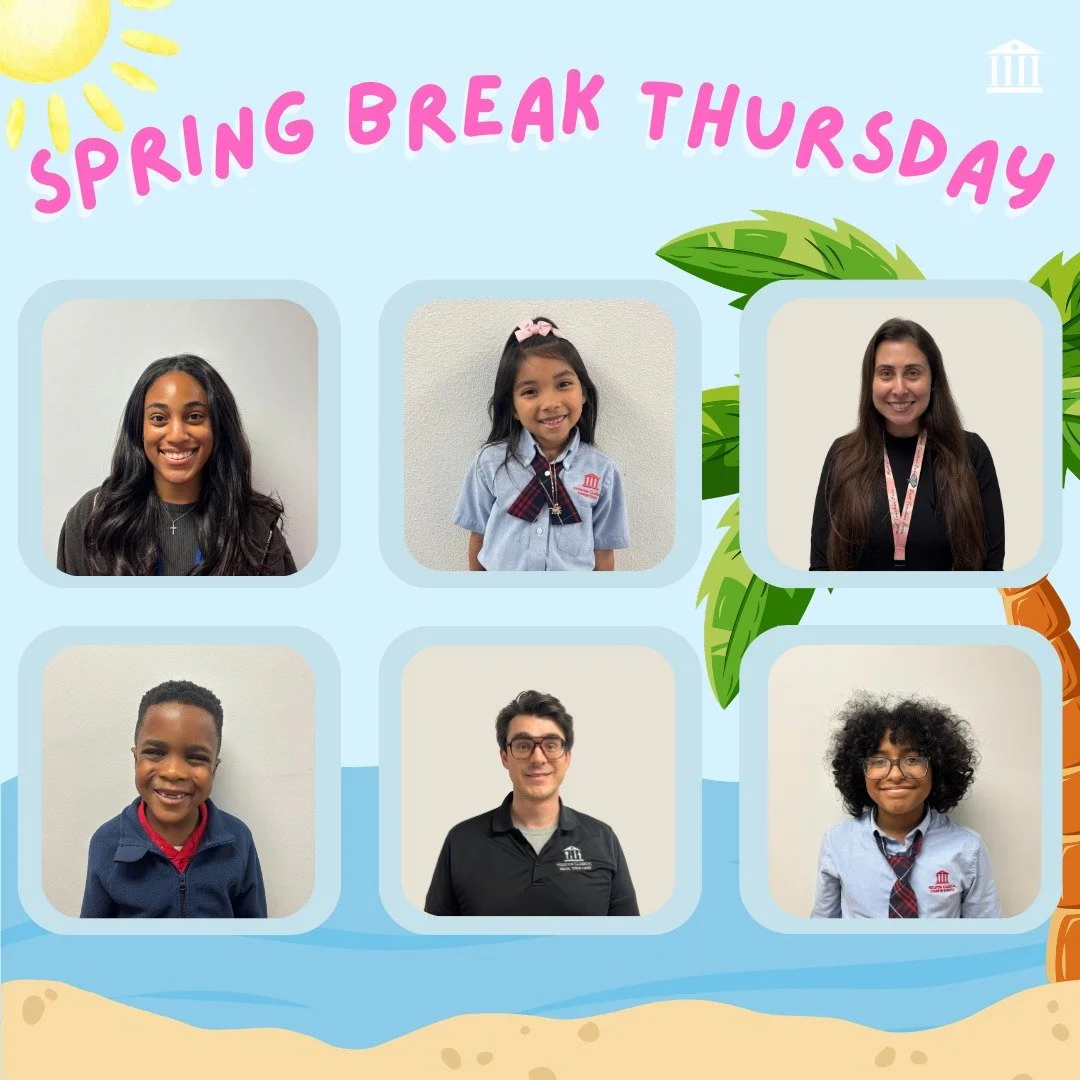 Spring break is just around the corner, and scholars and staff are excited to share their plans. Swipe to see what they'll be up to! 🌞

We hope you have a great break and see you all on Tuesday, March 17th! 💫