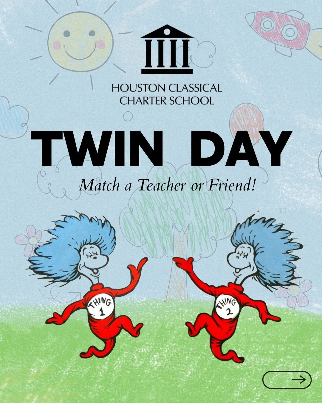 Spirit Week: TWIN DAY! 🦁🌟

#houstonclassical #twinday #spiritweek #scholars #teachers