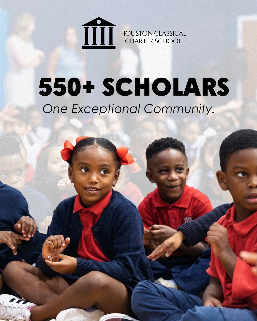In 2020, Houston Classical opened its doors with just 3 classrooms and a vision for what education could be. Today, we are incredibly proud to serve over 500 scholars on our campus. 

Our growth is a reflection of our mission, our dedicated staff, an
