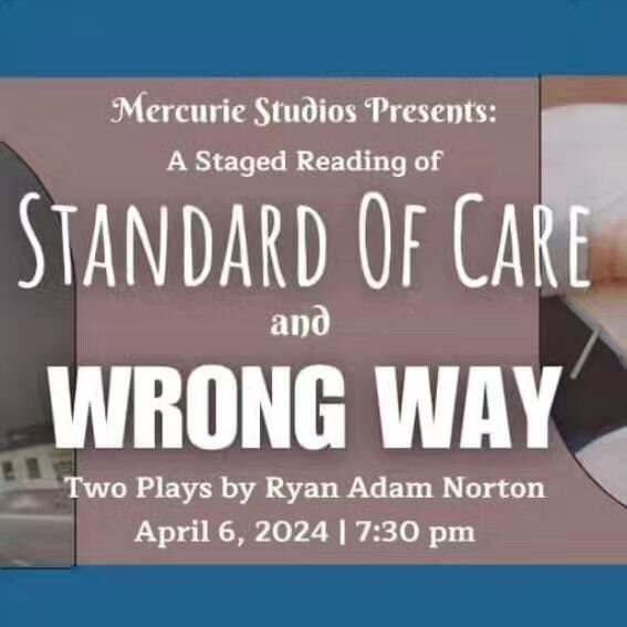 This Saturday at Compass Performing Arts center! Come see two new one act plays in a staged reading with a talk back following!