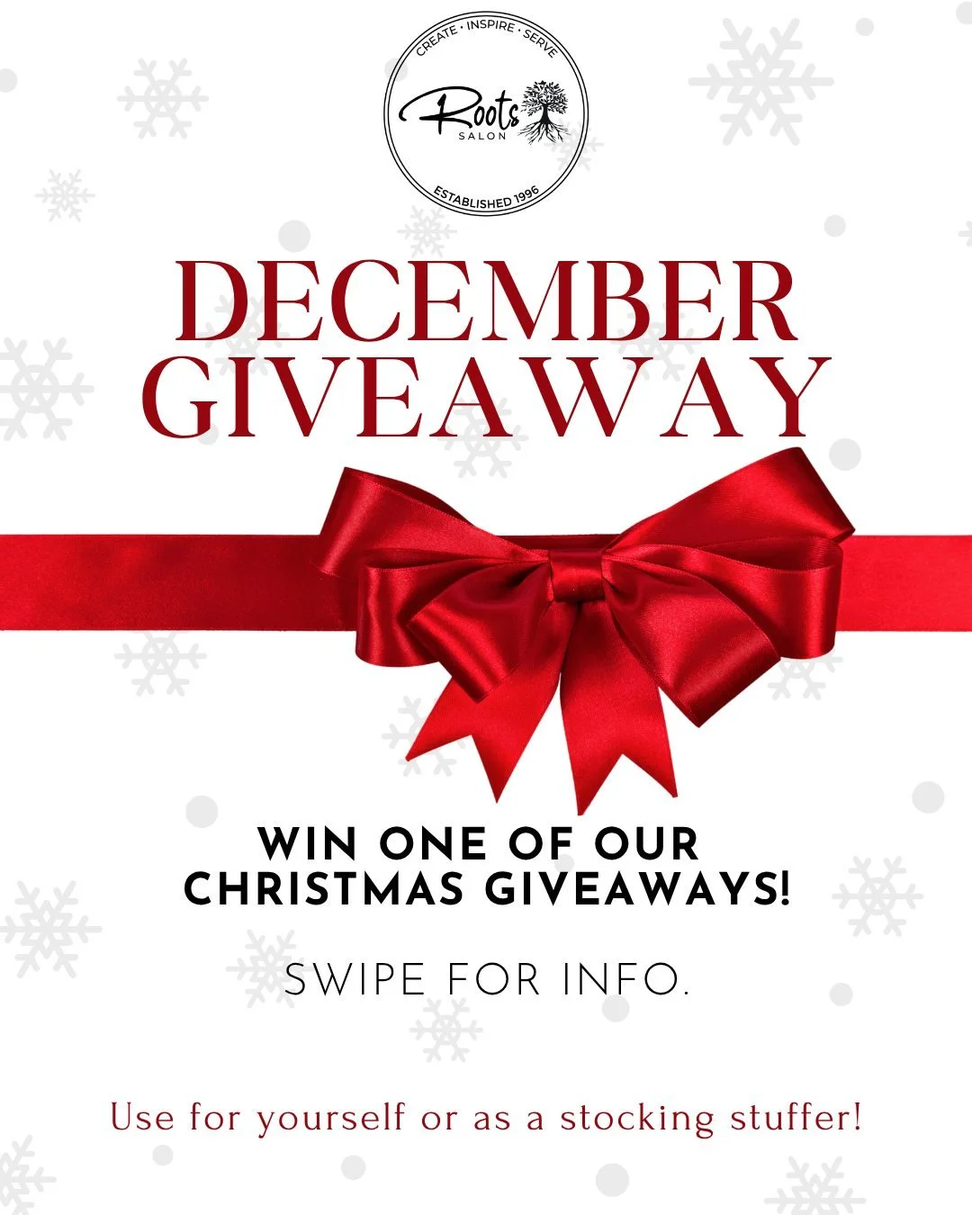 This Holiday season we are giving away two exciting services! All you have to do is make sure you are following our socials and tag friends to enter! You can use for yourself or give as a gift! Perfect timing for Christmas!

Winners will be announced
