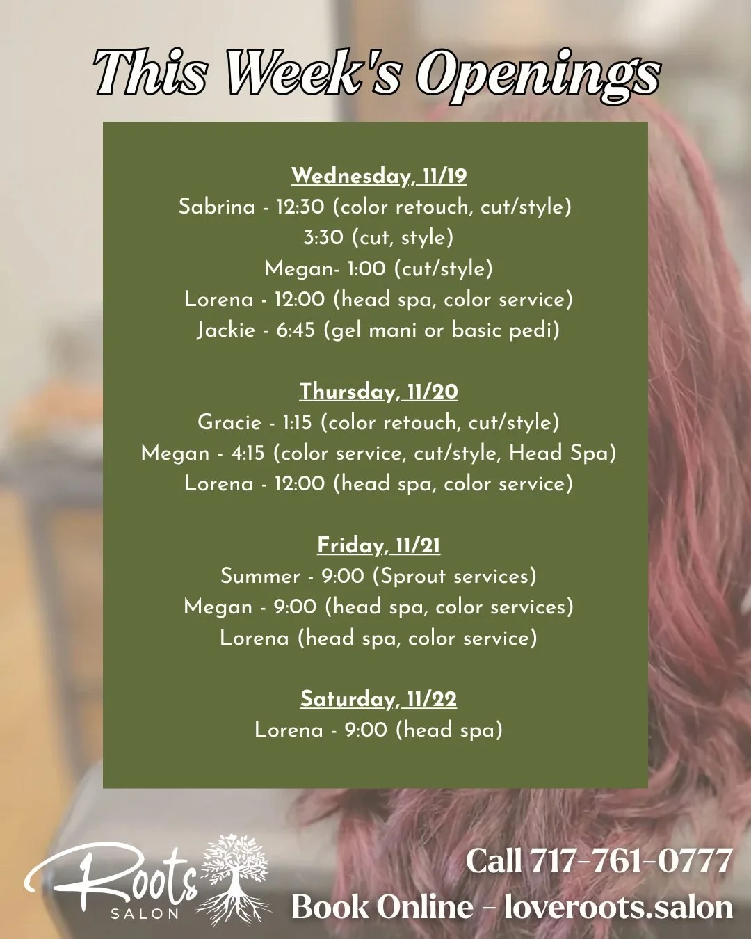 This week's openings!