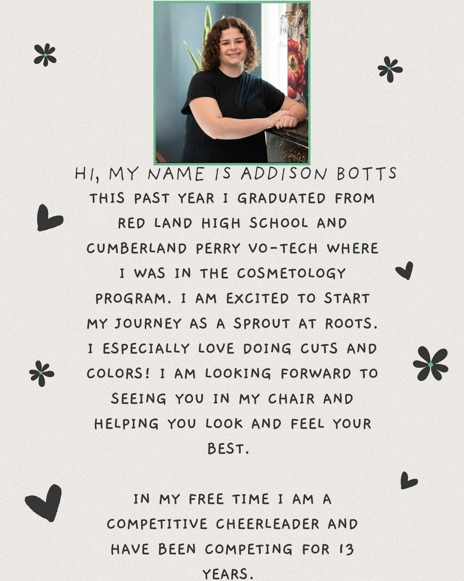 ✨💇&zwj;♀️ Stylist Spotlight 💇&zwj;♀️✨

We&rsquo;re excited to share that Addison is officially accepting new guests! 
If you&rsquo;re looking for beautiful hair, great energy, and thoughtful care, she&rsquo;s your girl.

👉 Follow her at @addisonle