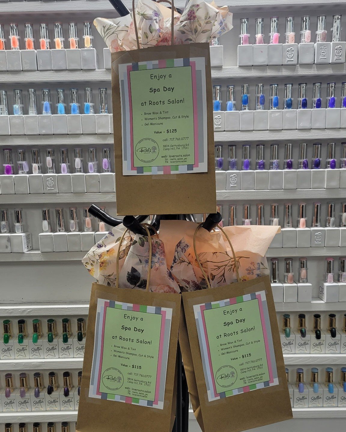 💛 Giving Back to Our Community 💛

Roots Salon is honored to support Domestic Violence Services of Cumberland &amp; Perry Counties by donating three spa packages (valued at $115&ndash;$125 each) for their upcoming fundraiser events.

🗓 Virtual Auct