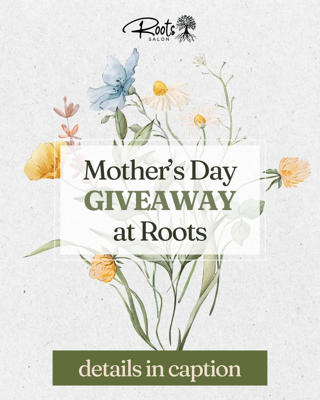 💐 Mother&rsquo;s day giveaway at roots

Buy any hair retail and you&rsquo;ll be entered to win ✨

🎁 Grand prize:
Paul mitchell limited edition blowdryer ($120 value)

🌊 2 runners-up:
l&rsquo;anza beach towels

All hair retail is 10% off
Every prod
