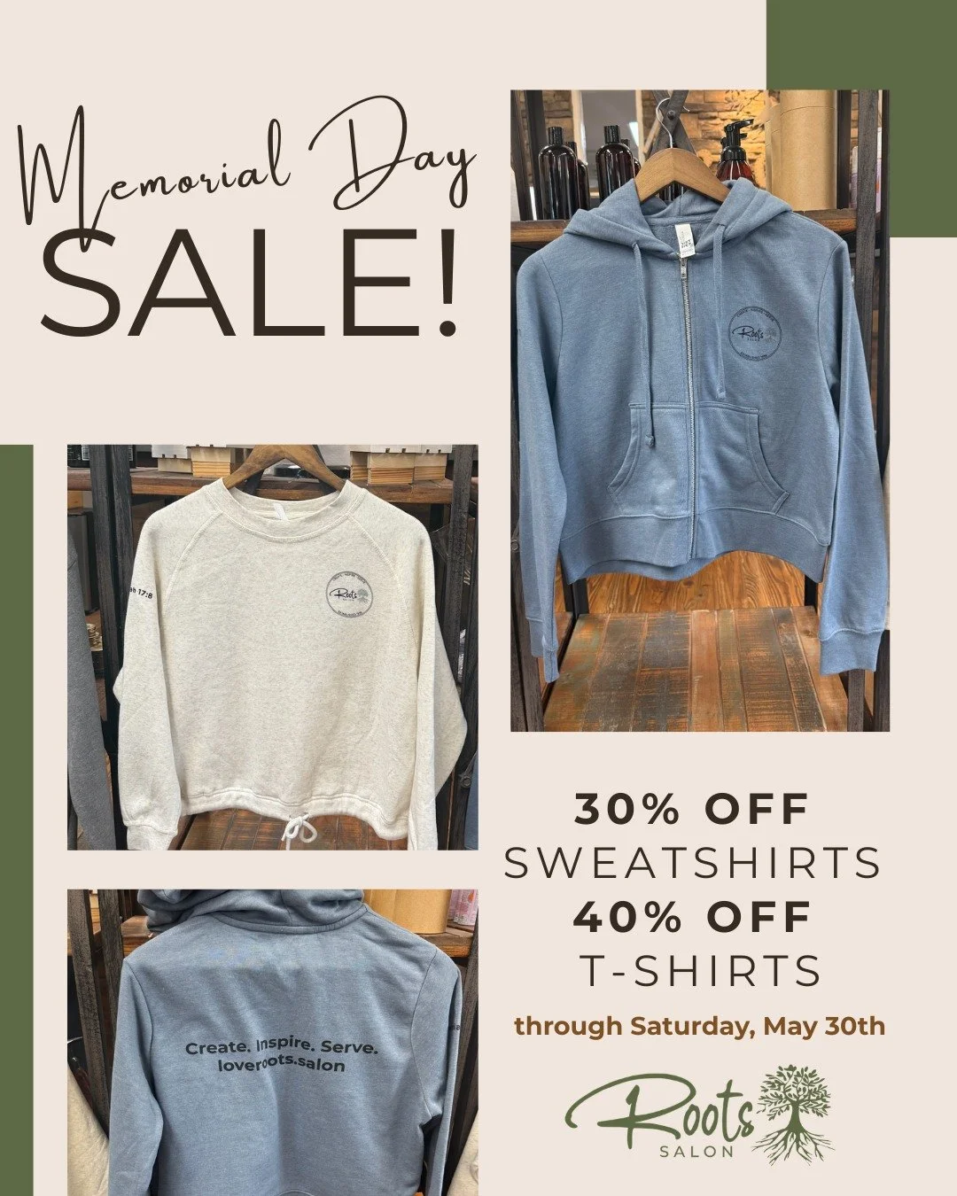 🇺🇸 Memorial Day Sale is ON!
30% off Sweatshirts
40% off T-Shirts
Shop through Saturday, May 30th and save big. 🛍️