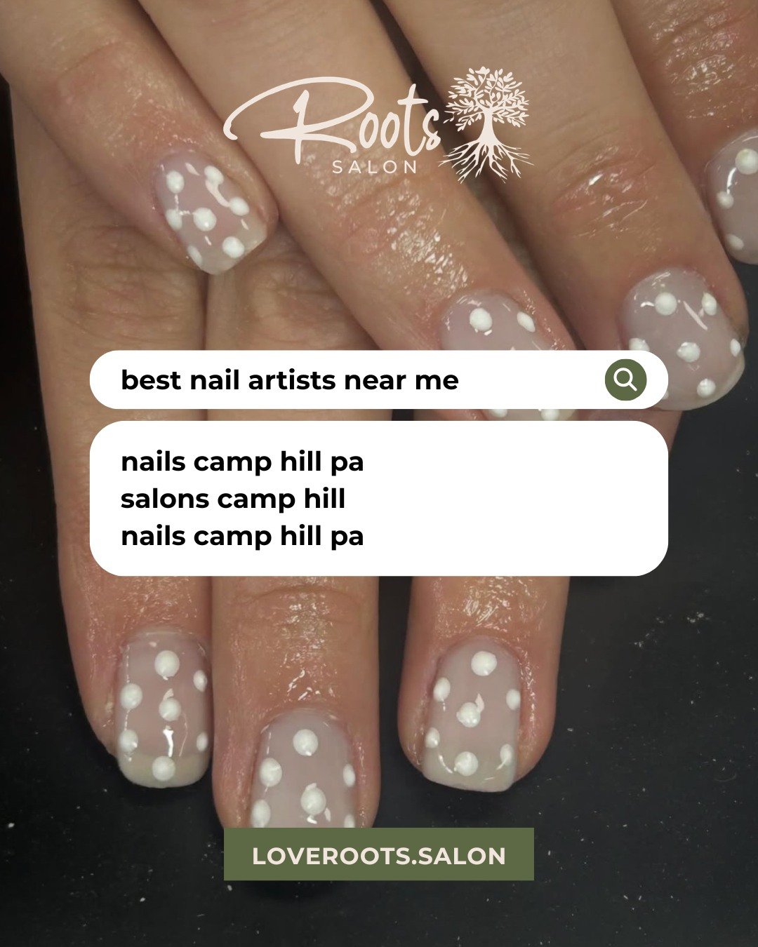 Our nail services are all about the details &mdash; gel manis, pedis, and everything in between. Go ahead and book that appointment you've been putting off. You deserve it. loveroots.salon