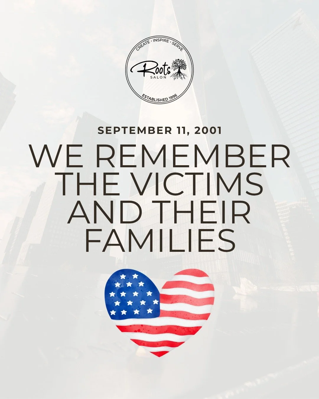 Today we pause to remember the lives lost on September 11, 2001 and honor the heroes who ran toward danger without hesitation. We will never forget.