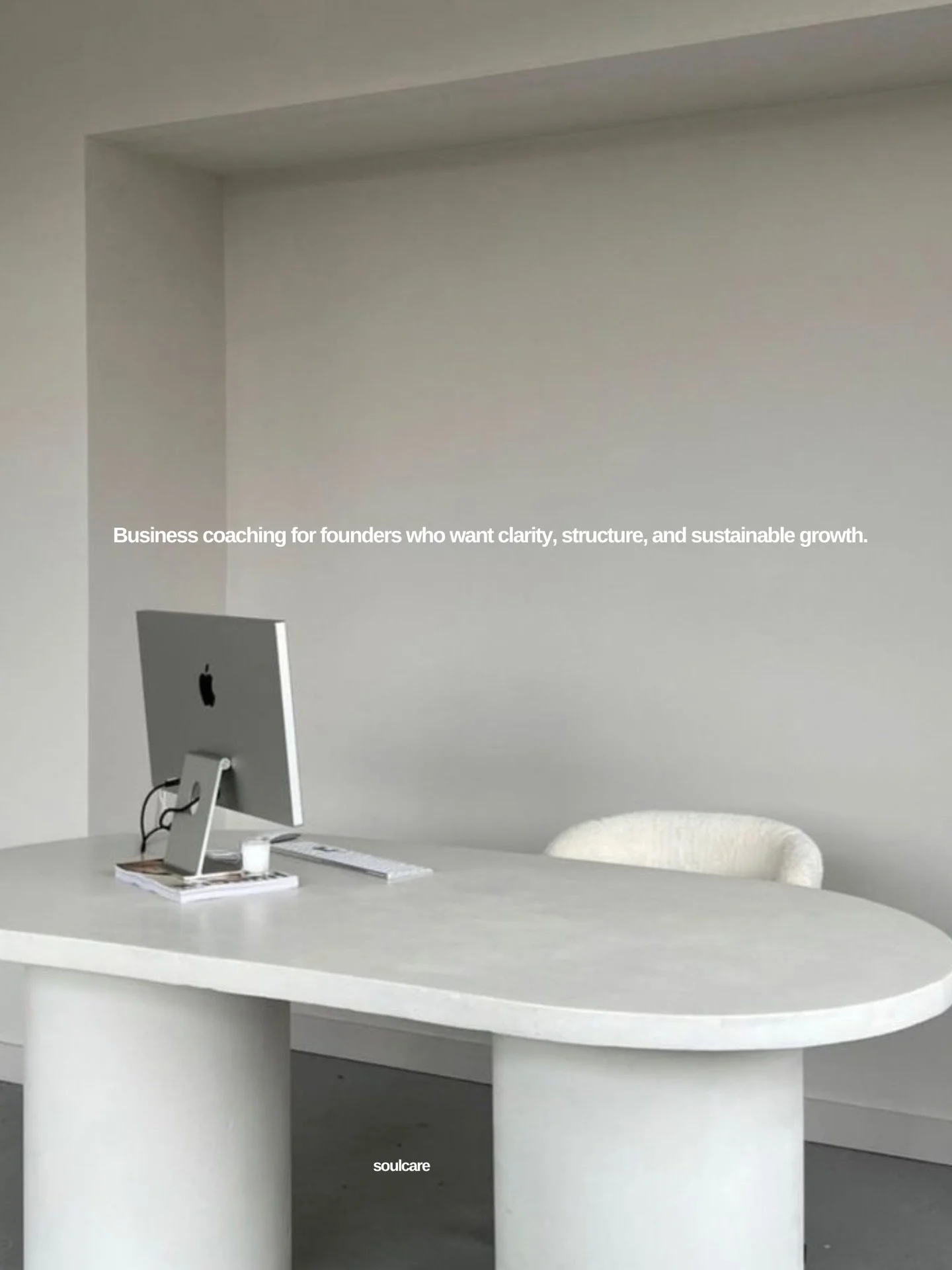 Business coaching rooted in psychology, behavior change, and real-world execution. 

Ready to honor both your vision and your nervous system? Explore working with a Soulcare Business or Accountability Coach. Begin by completing an intake form and we&