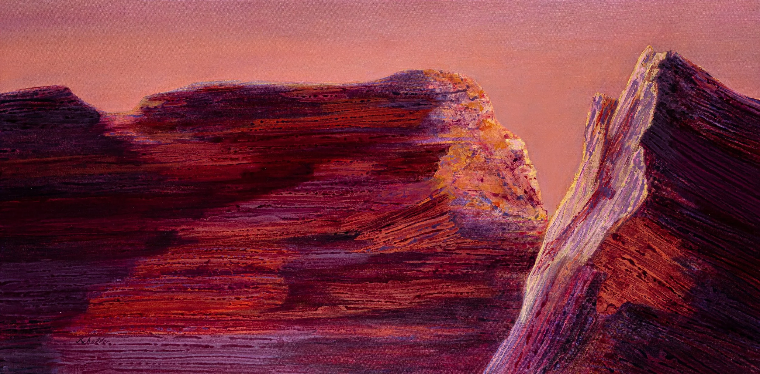 Canyon Lands II - 
Acrylic on Canvas
24 x 48