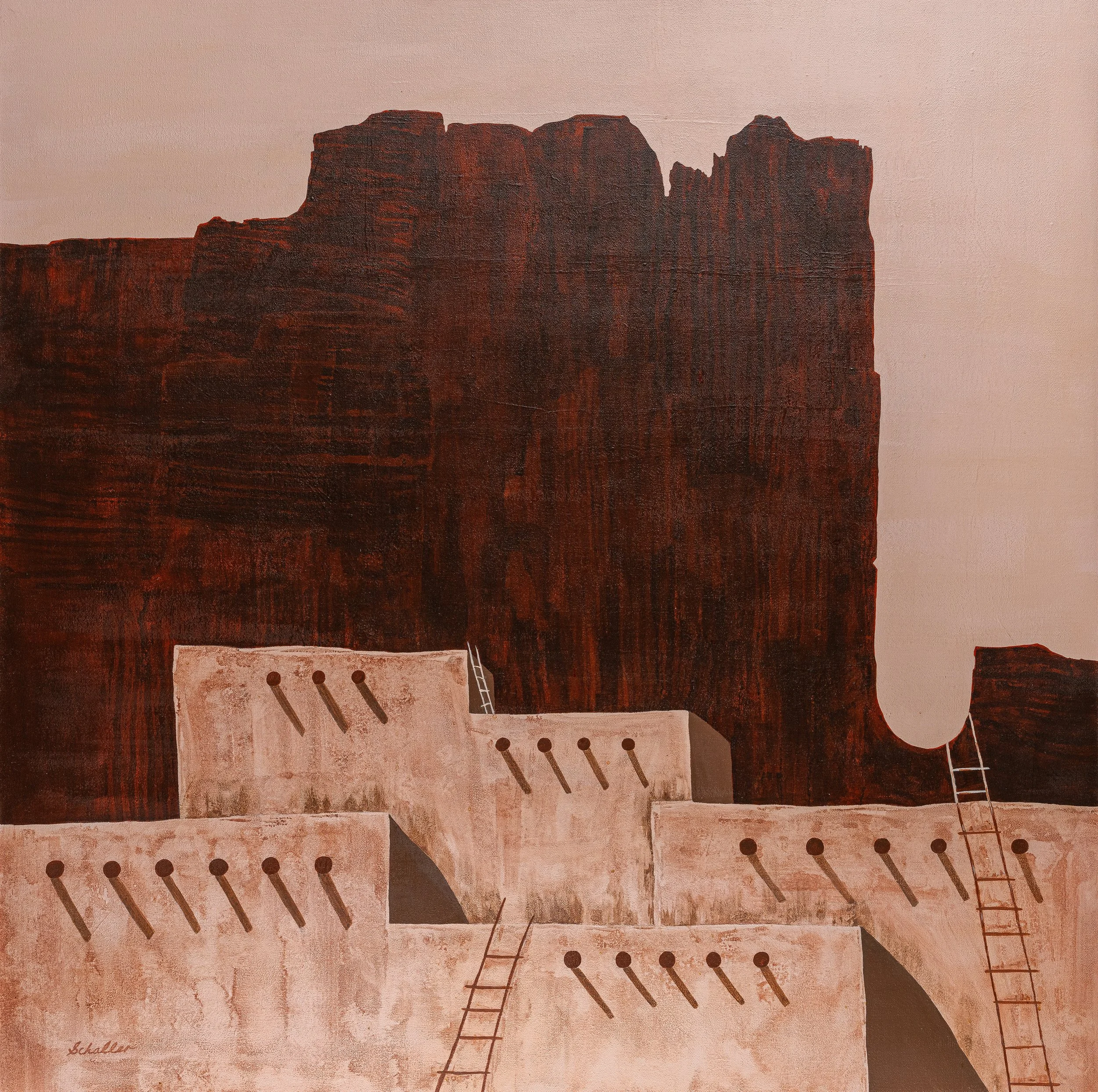 Canyons & Pueblos III -
Acrylic on Canvas
36x36
