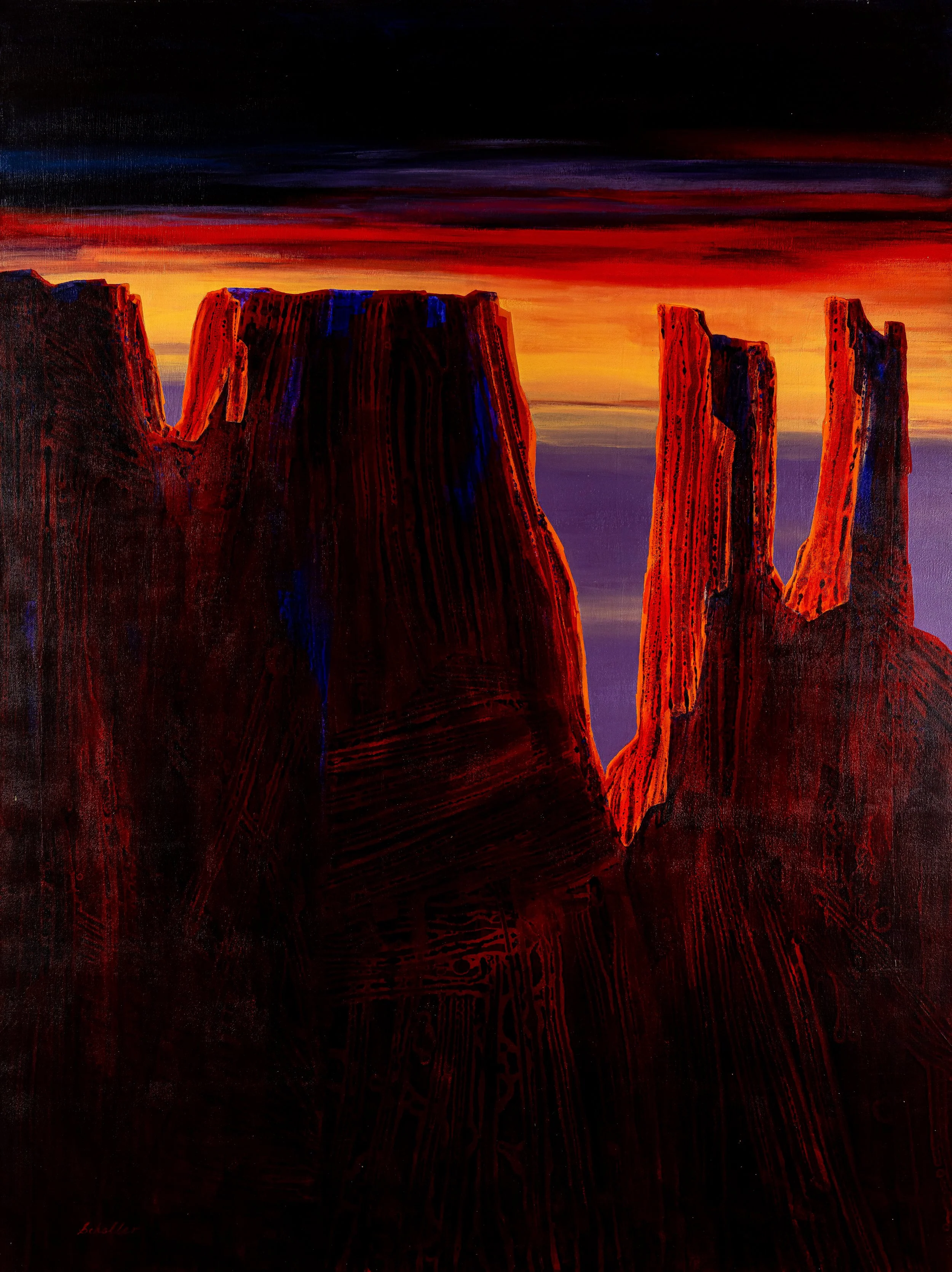 Southwestern Sentinel VII - 
Acrylic on Canvas 
36x48