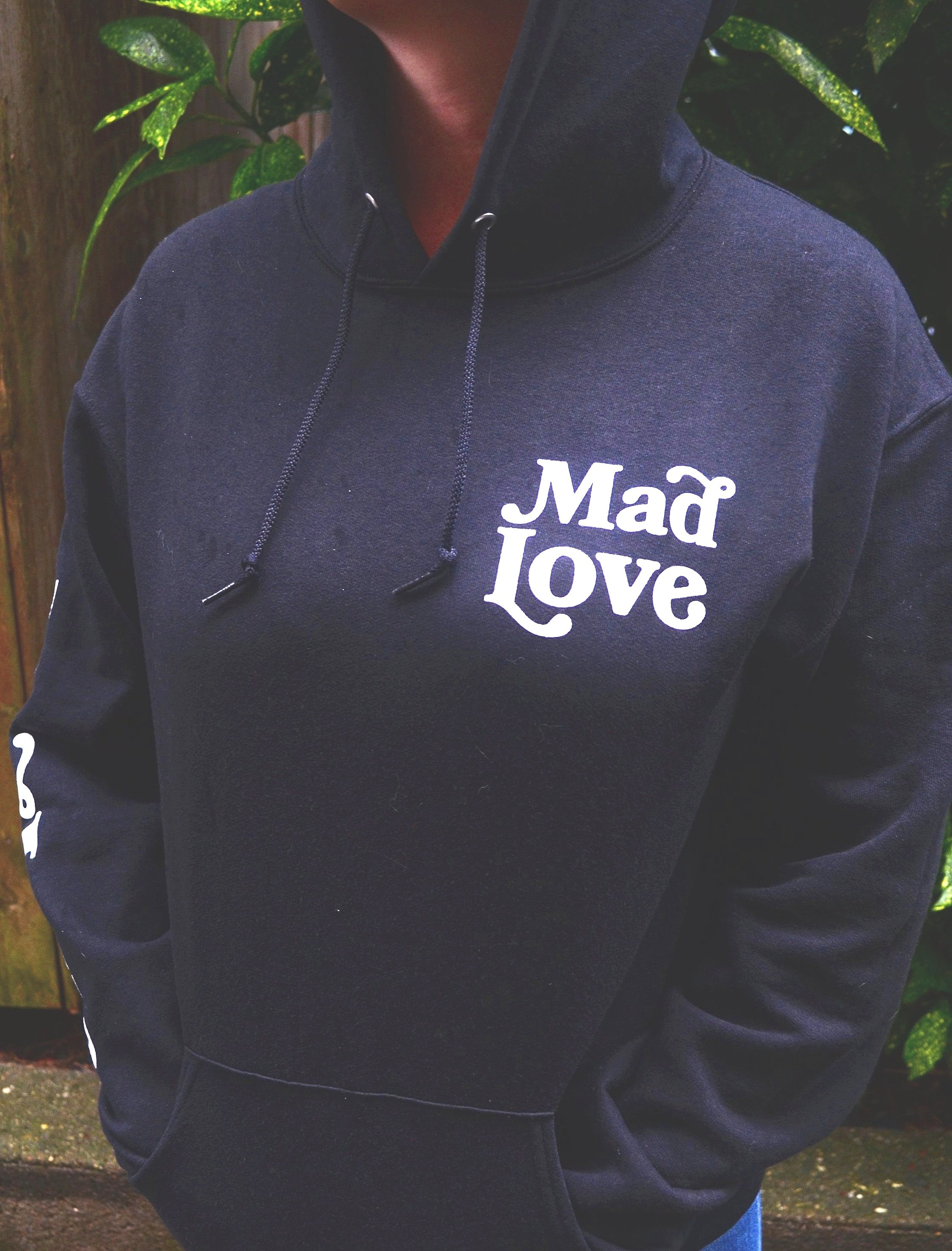 black hoodie