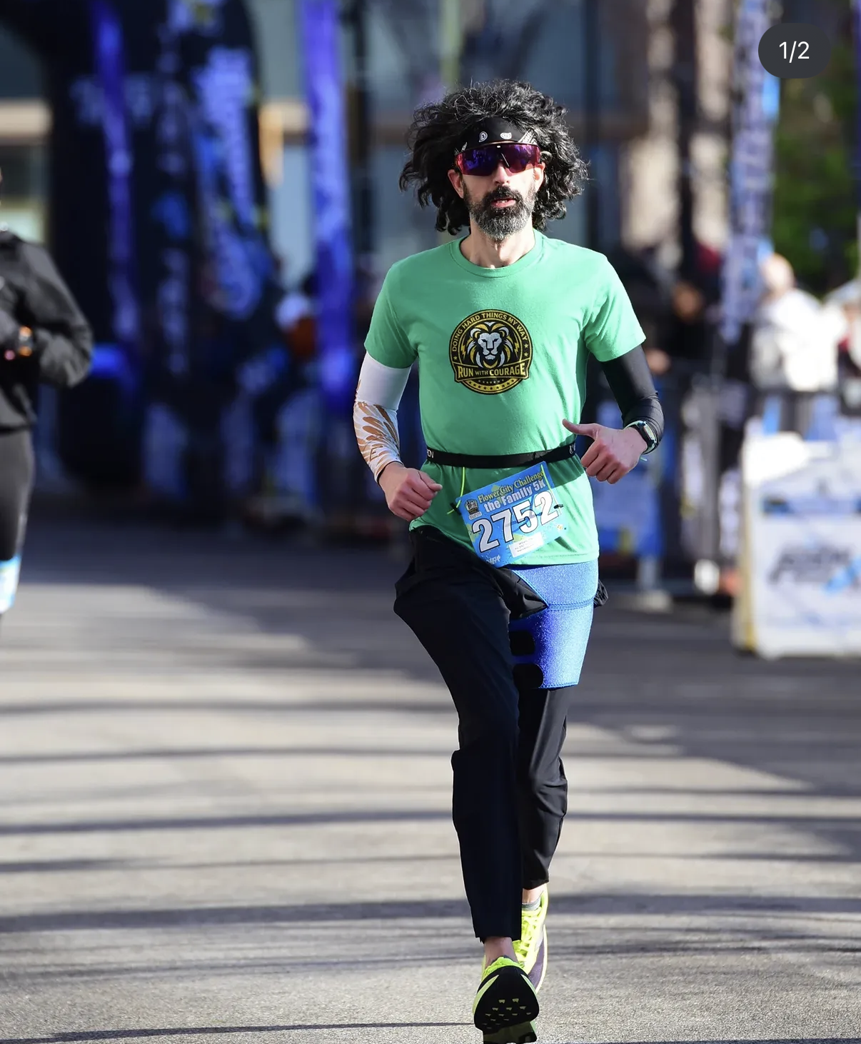 a man running